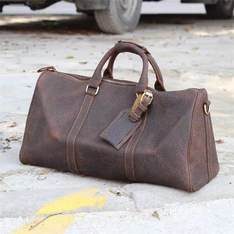 Retro Leather Travel Bag in European and American Style