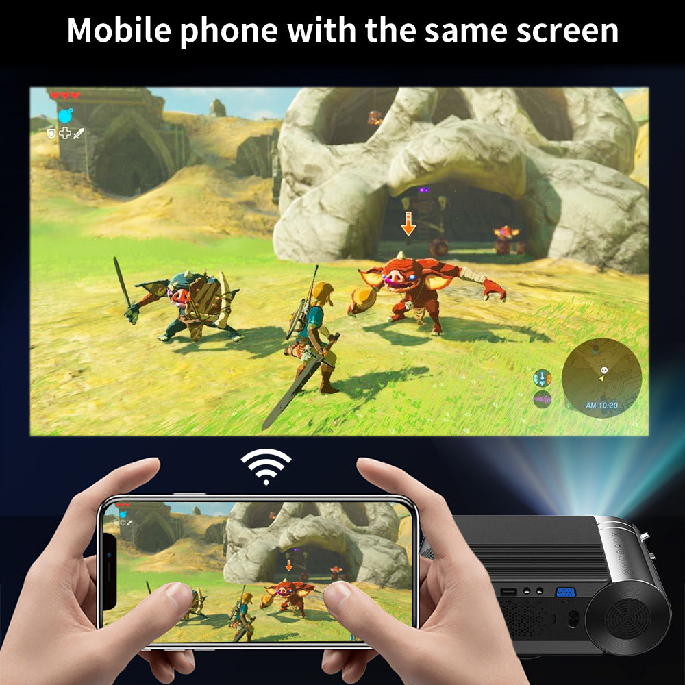 YG420 Smart Projector, 1280x720 DPI Portable WiFi