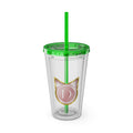 Sunsplash Tumbler with Straw, 16oz