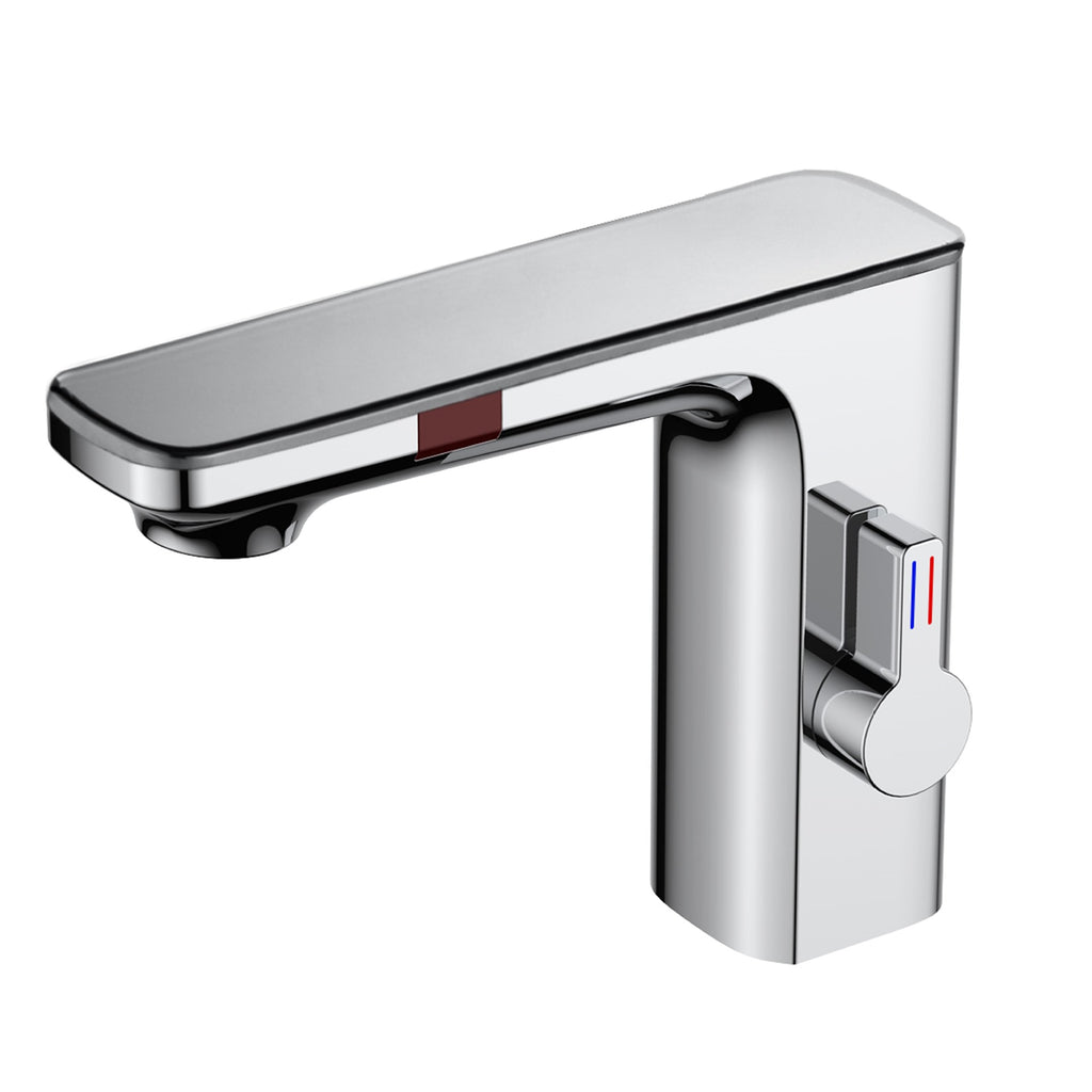 Smart Dual-Sensor Basin Faucet with Digital Display