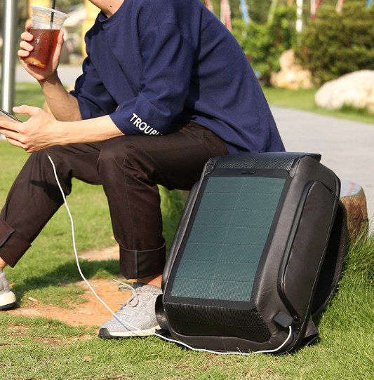 Multifunctional Solar Backpack for Men and Computers