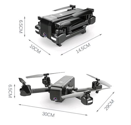Foldable Quadcopter with GPS and WiFi Camera