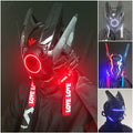 Cyberpunk LED Light-Up Mask for Music Festivals