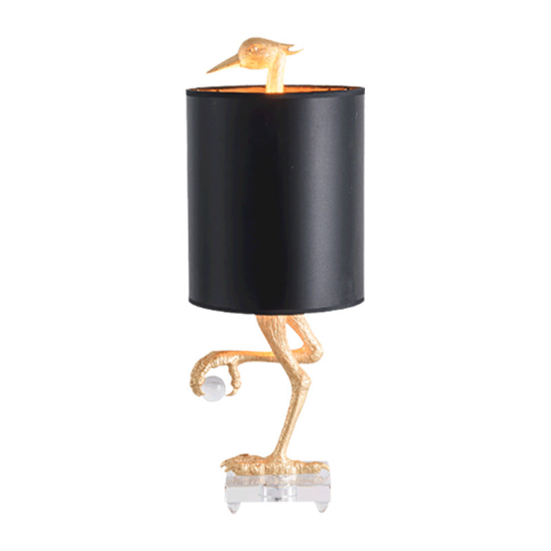 Nordic Eagle Resin Creative Fabric Table Lamp Design