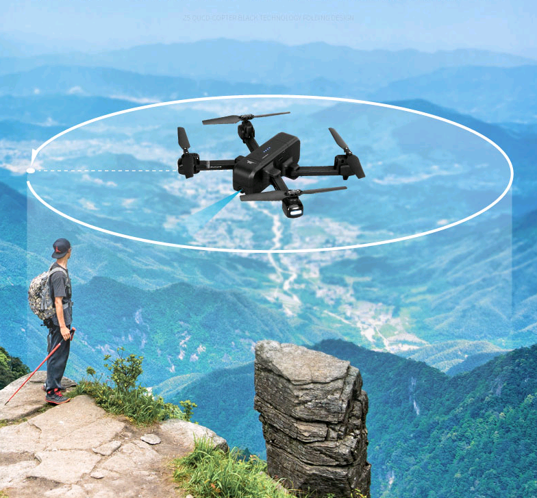 Foldable Quadcopter with GPS and WiFi Camera