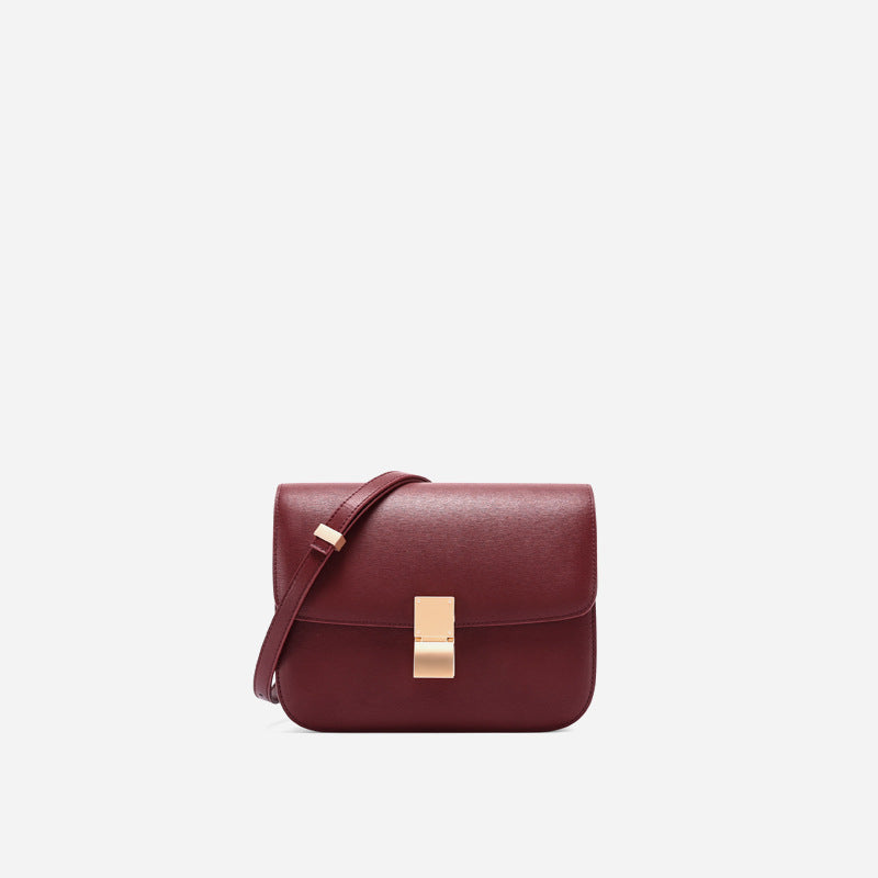 Tofu Bag, Shoulder Crossbody, Genuine Leather Bag