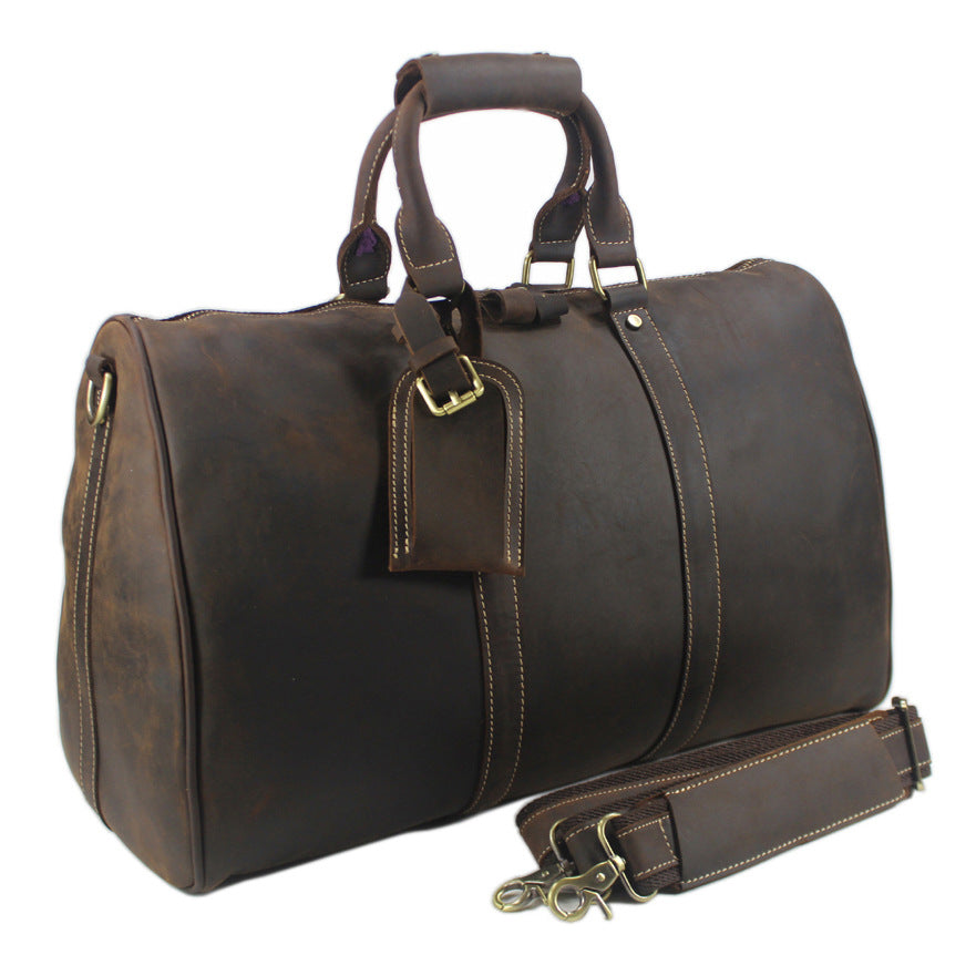 Large Capacity Leather Travel Bag for Men