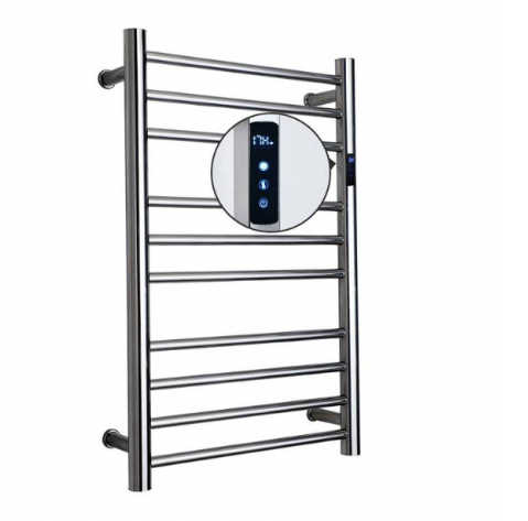 Chrome Heated Towel Rack with Temperature Control (1 pc)