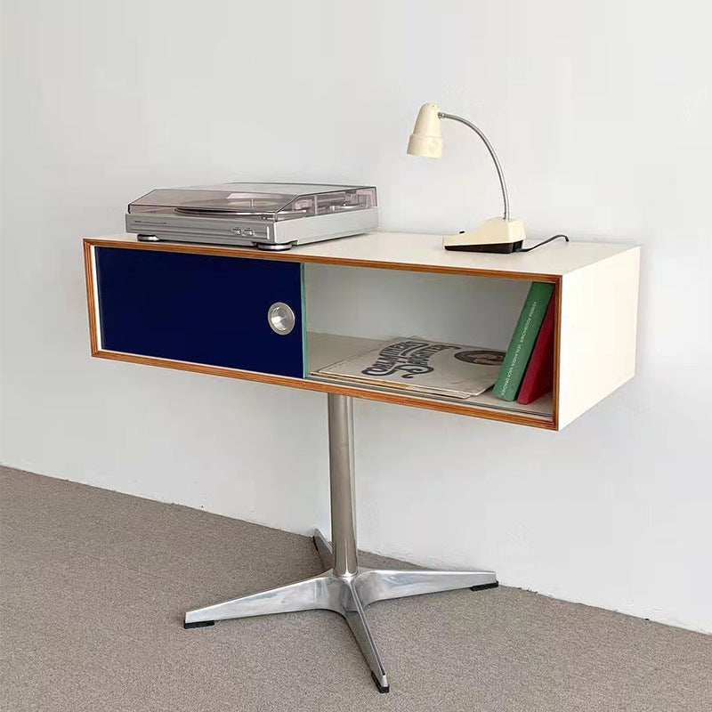 Korean Style Entryway Table with Sliding Doors