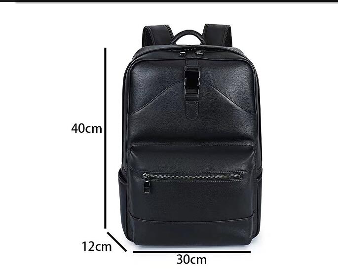 PU Leather Travel Backpack with Dual Straps