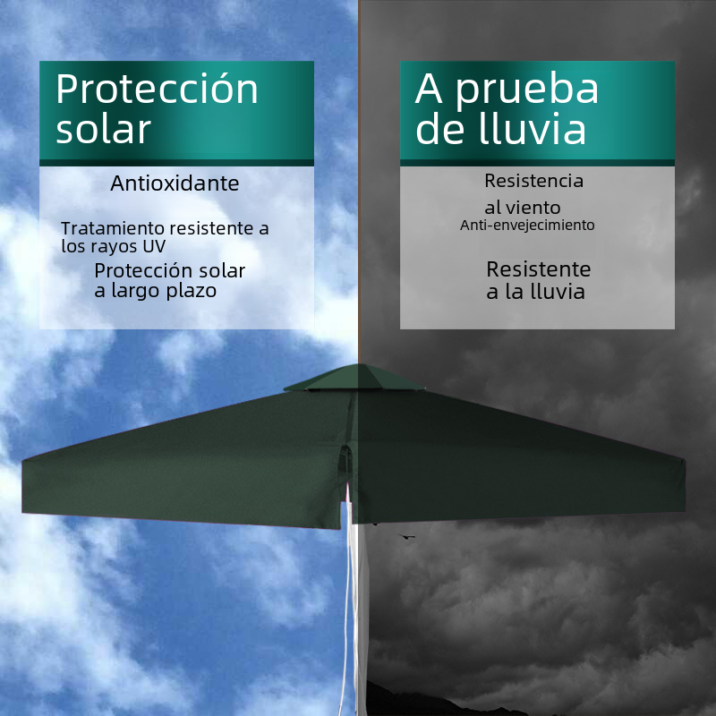 Outdoor Square Umbrella 2x2 Commercial Advertising Canopy