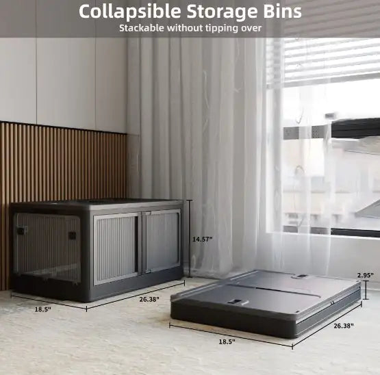 Transparent Stackable Storage Bins