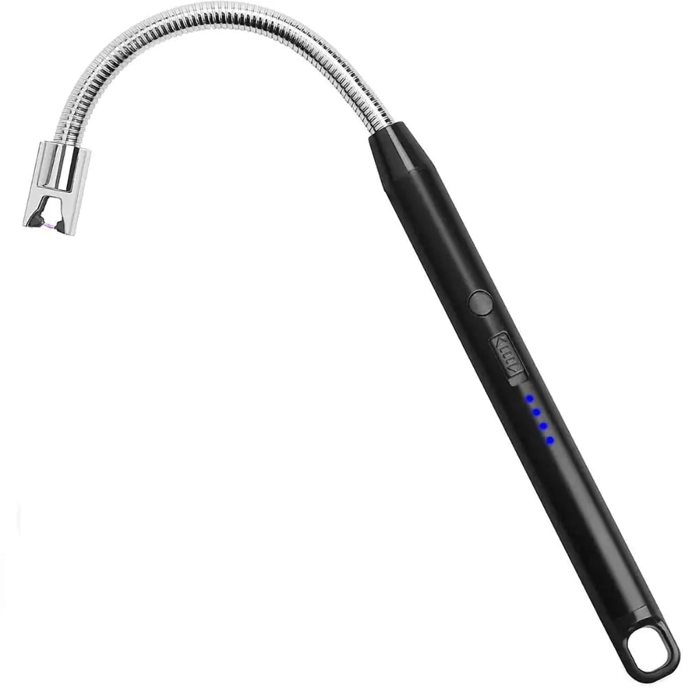 USB Rechargeable Electric Arc BBQ Lighter - Black