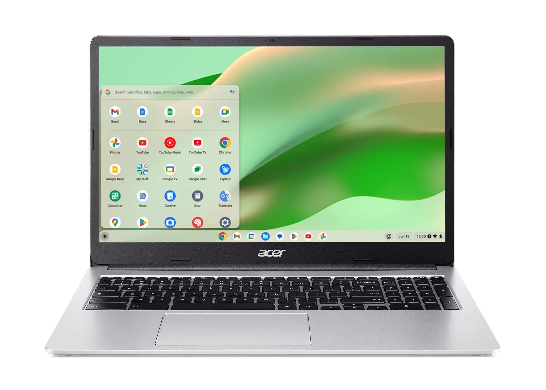 Acer Chromebook 315 Laptop | Intel Celeron N4500 | 15.6" Full HD IPS Display | Intel UHD Graphics | 4GB LPDDR4X | 64GB eMMC | Intel Wi-Fi 6 | DTS Audio | USB Type-C | Chrome OS | CB315-4H-C8XUSilver