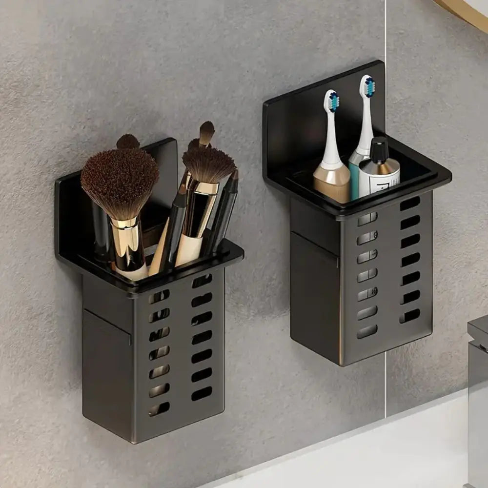 1pc Modern Wall-Mounted Bathroom Organizer