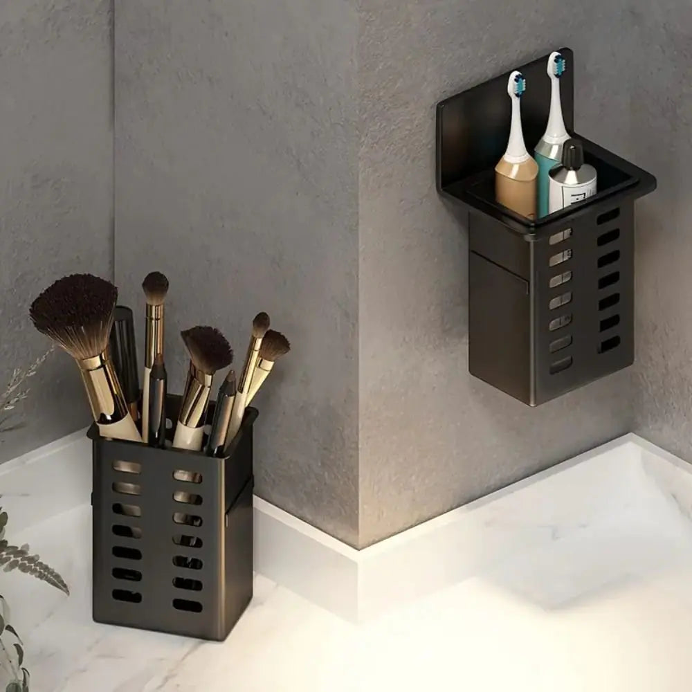 1pc Modern Wall-Mounted Bathroom Organizer