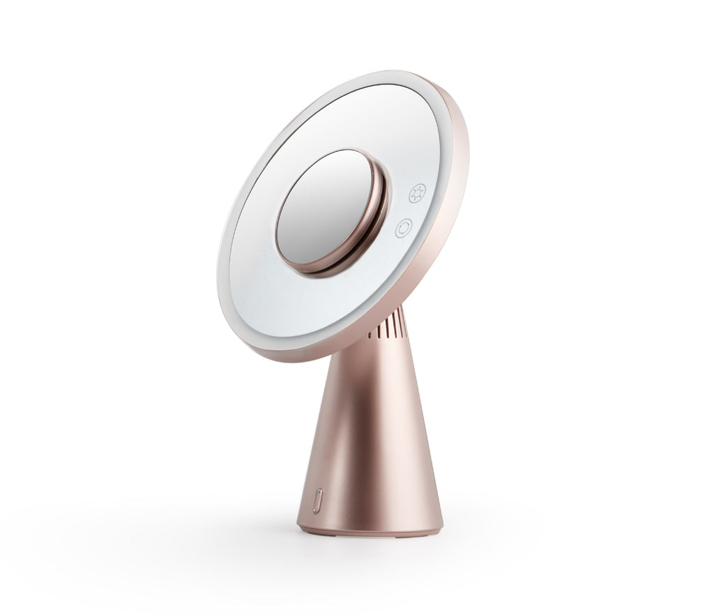Smart Makeup Mirror with LED Lighting and Speaker