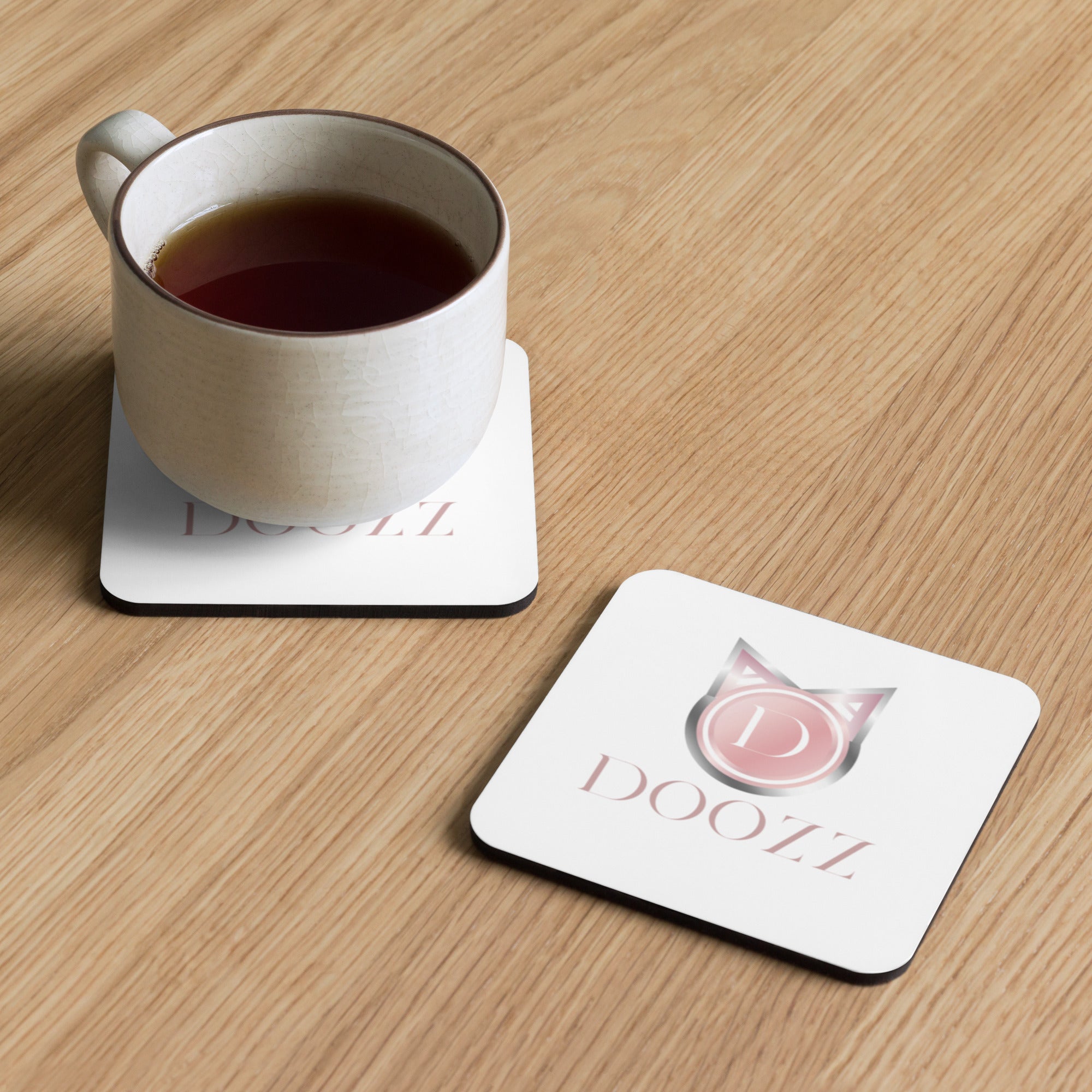 Cork-back coaster