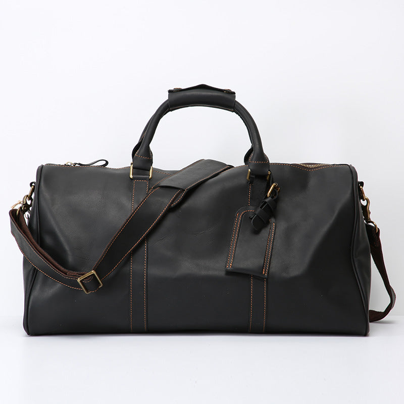 Retro Leather Travel Bag in European and American Style