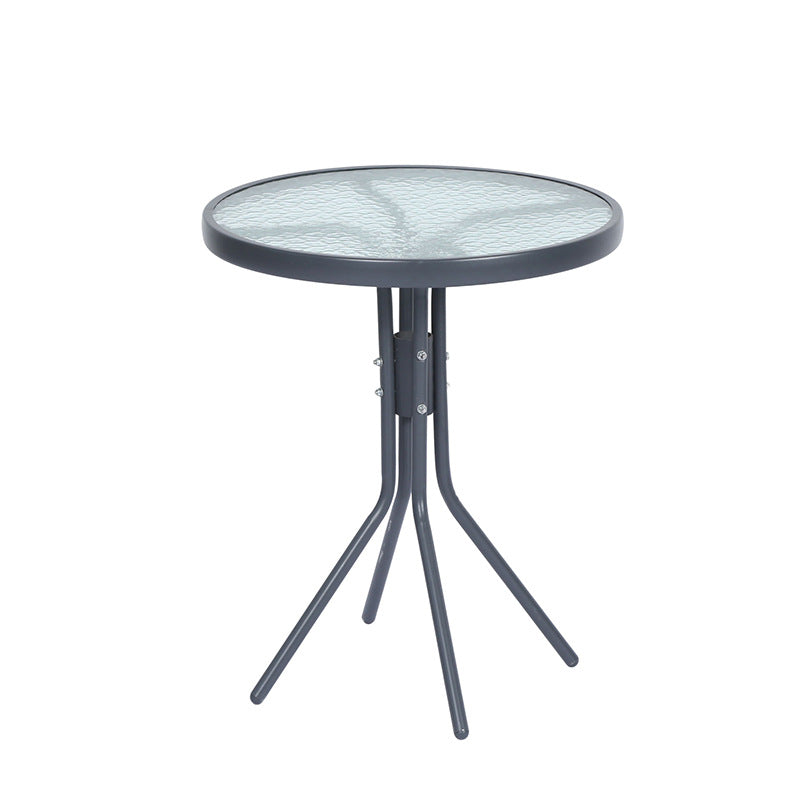 European Iron Art Table and Chair Set for Outdoors