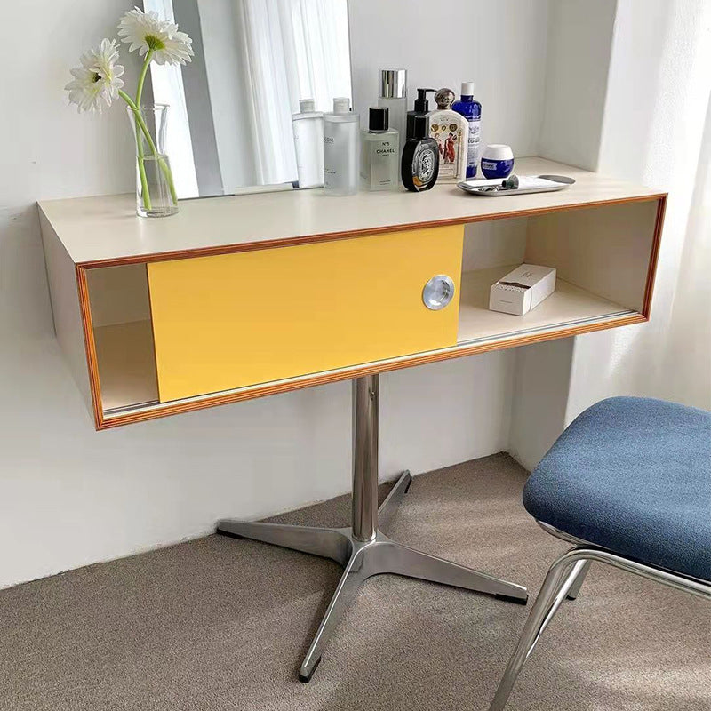Korean Style Entryway Table with Sliding Doors