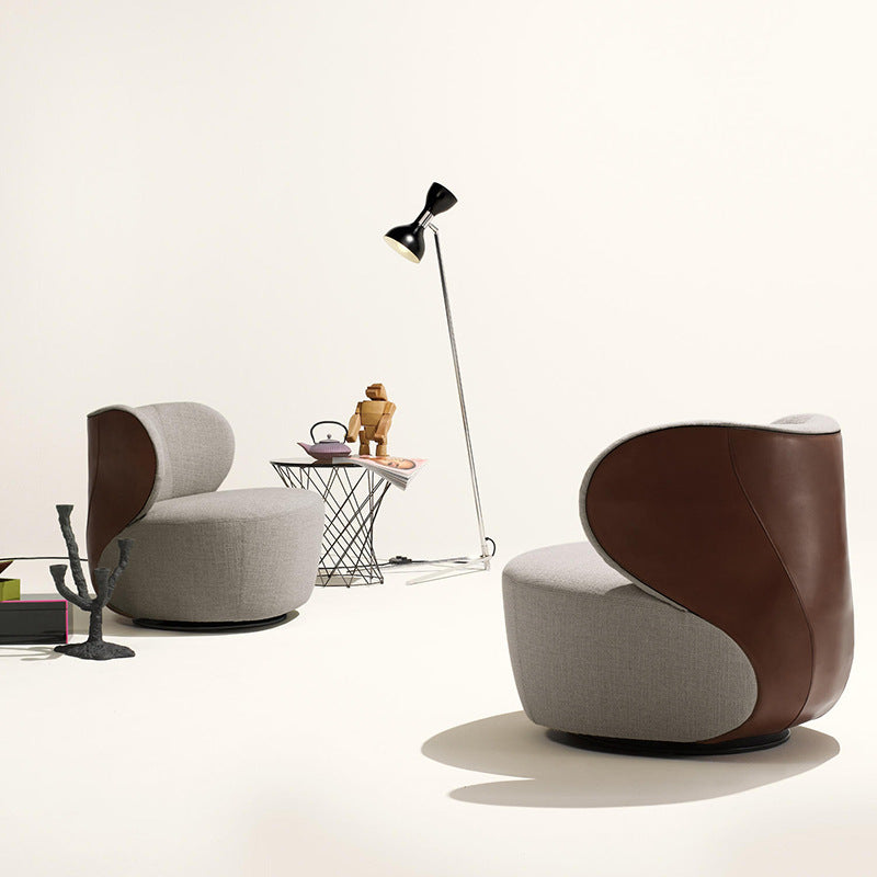 Modern Minimalist Swivel Chair for Small Spaces