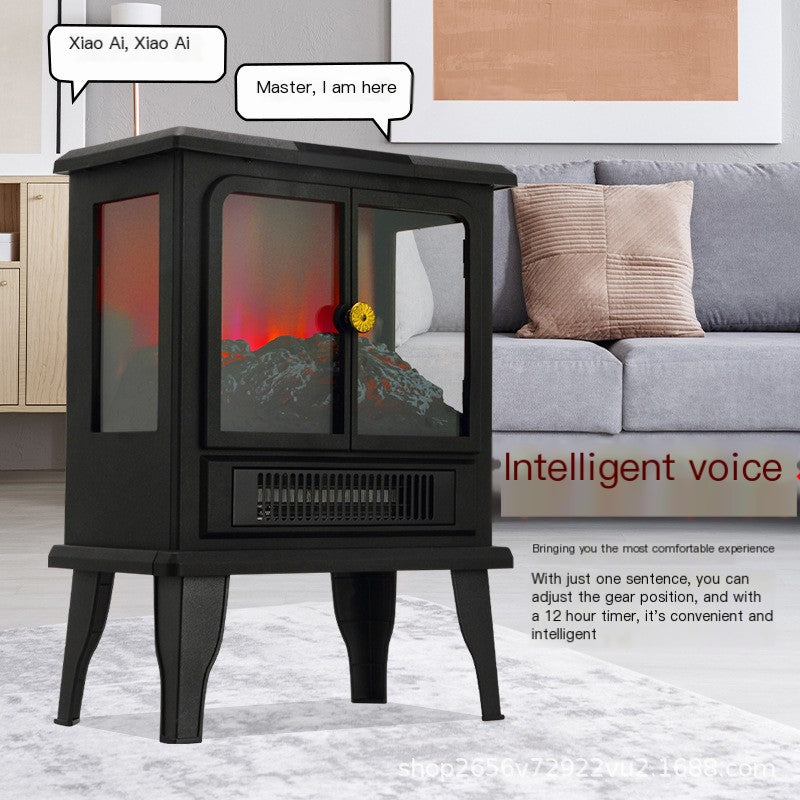 AIGEREK Voice-Controlled Electric Fireplace Heater