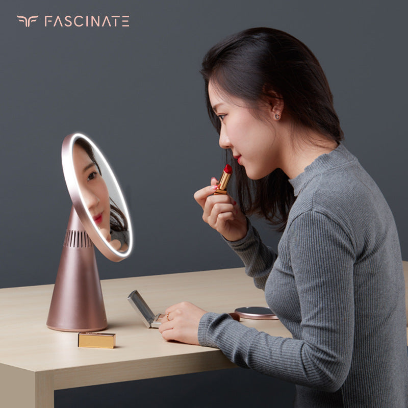 Smart Makeup Mirror with LED Lighting and Speaker
