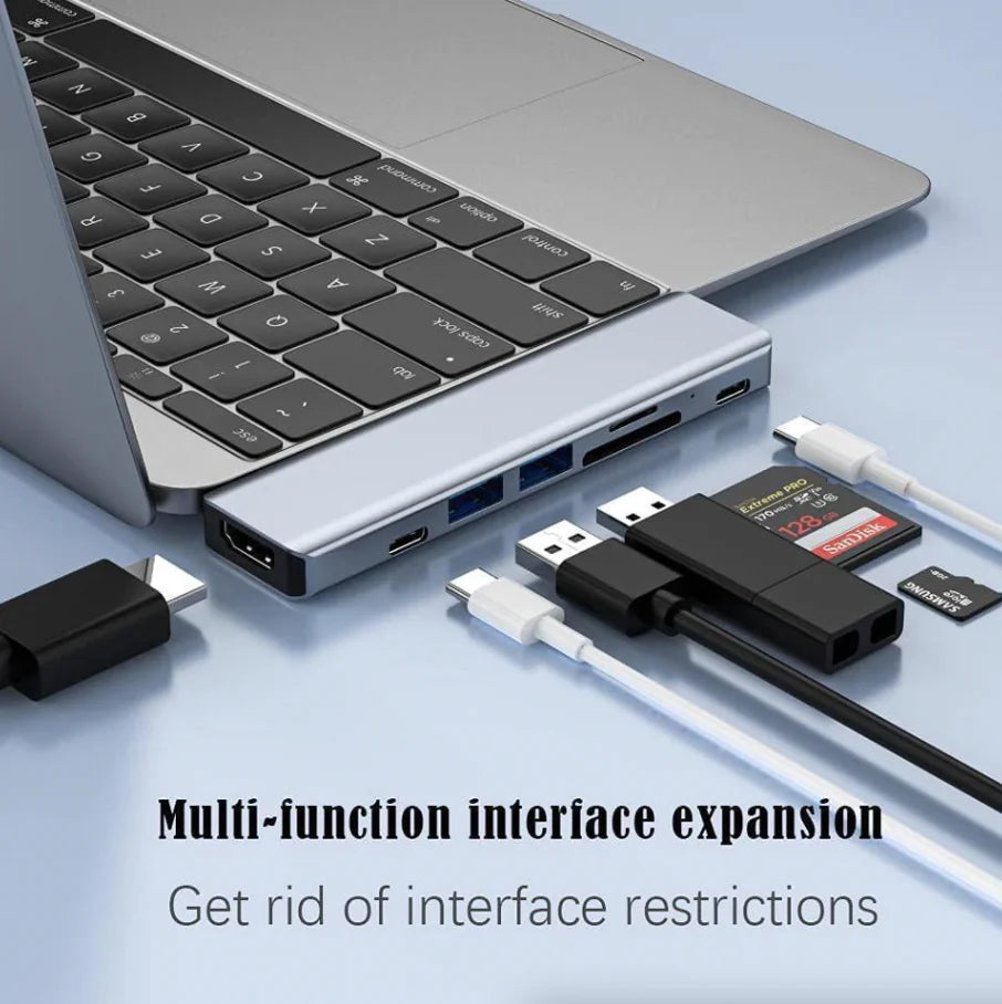 Multiport USB-C Hub Type C To USB 3.0 4K HDMI Adapter For Macbook Pro / Air USA