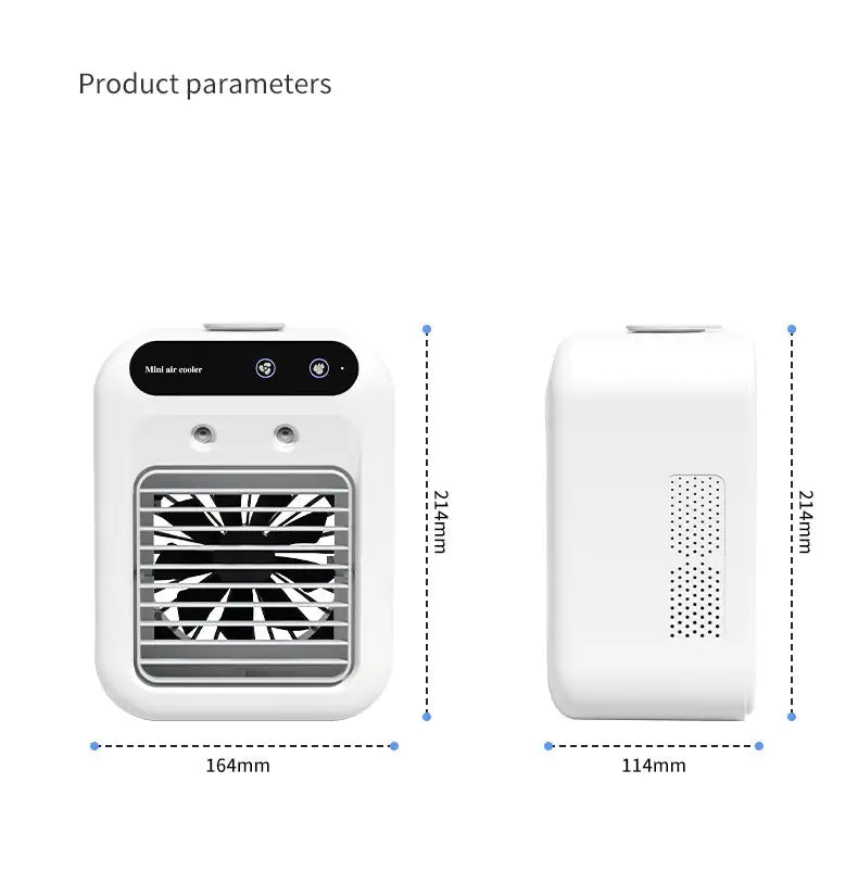 “Portable 3-in-1 Air Cooler Fan – Mini AC for Room, Office & Car | Fast Cooling + Humidifier | Ships from USA 🇺🇸 | TikTok & Amazon Hot Seller!”